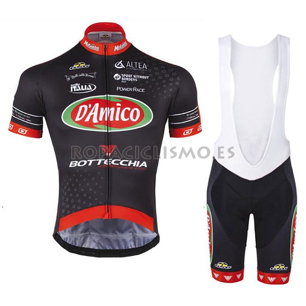 2017 Maillot D'Amico Bottecchia tirantes mangas cortas negro